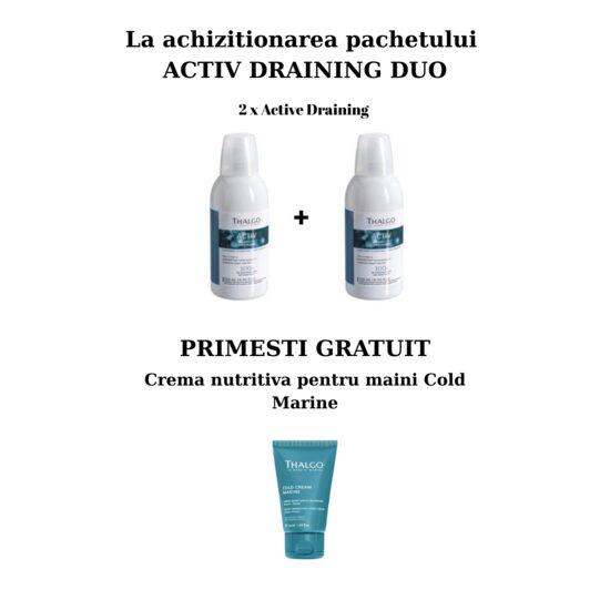 Pachet 2 ACTIV DRAINING DUO + Cold Cream Marine - Crema nutritiva pentru maini 50ml