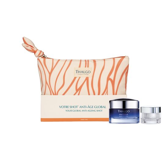 Global Anti-ageing Shot- Prodige des Oceans & Exception Marine : La Creme POD 50ml + Exception Marine crema ochi 15 ml +pouch